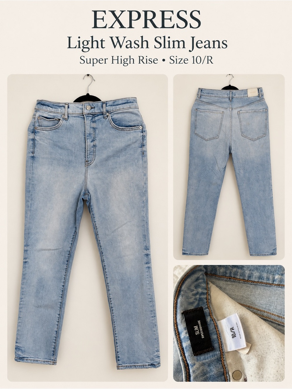 Express Light Wash Slim Jeans